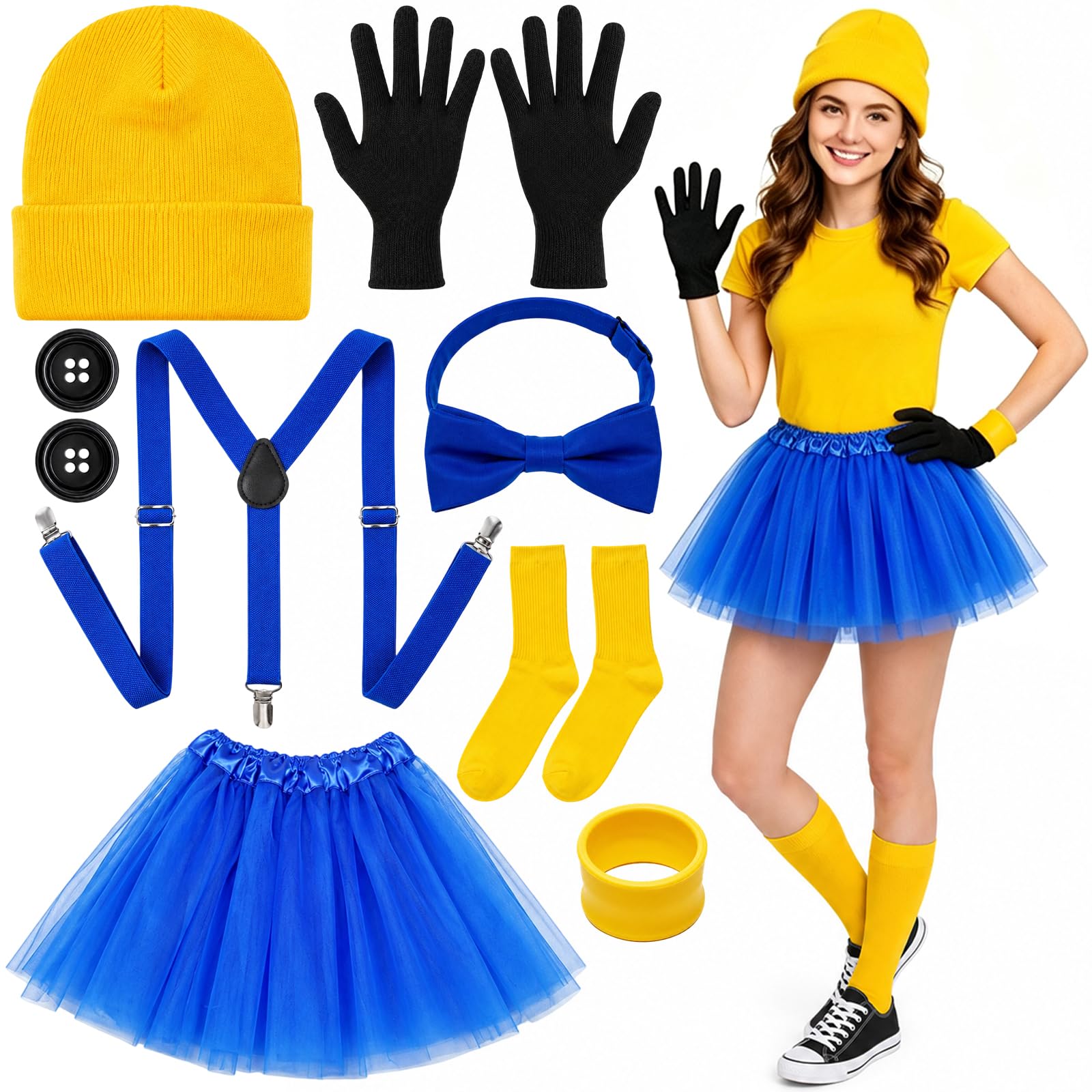 Yellow Costume, Halloween Costumes, 10 PCS for Carnival Halloween Party