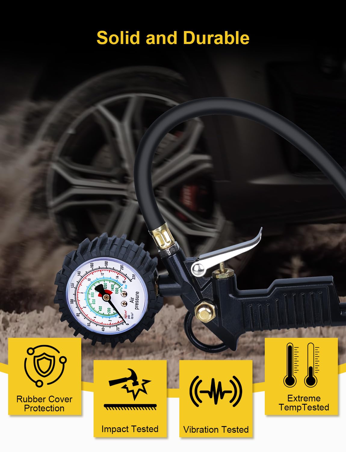 Mophorn RV-Reifendrucküberwachungssystem, 7,3–116 PSI, universelles Mophorn RV-Reifendrucküberwachungssystem, 7,3–116 PSI, universelles