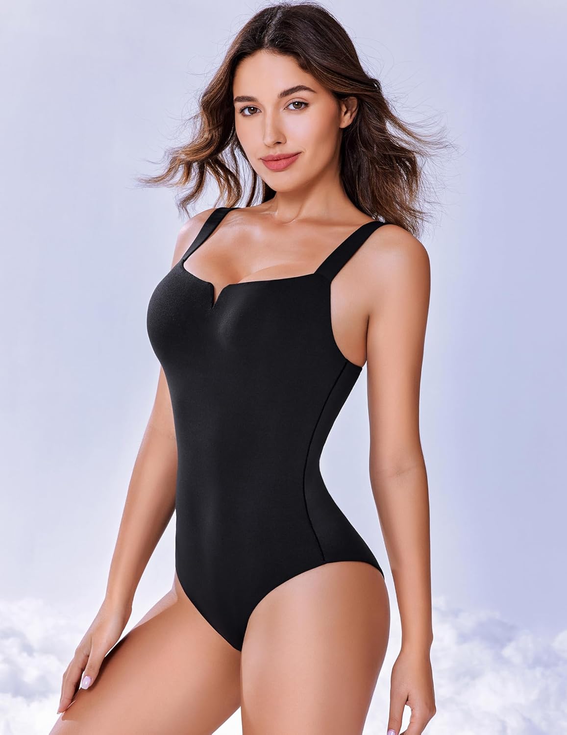 Avidlove Bodysuits for Women Square Neck Shapewear Bodysuit Sleeveless Sexy Body Suits Double Lined Tank Top Outfit - Image 2