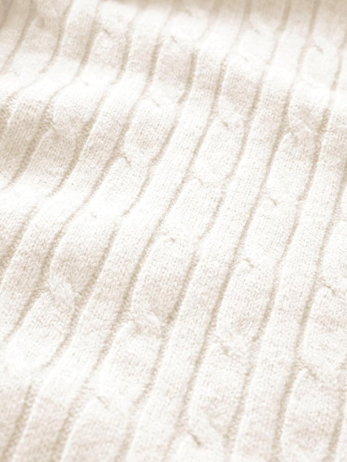 AnotherChill Women's Cable Knit Sweater Lounge Set – Long Sleeve Pullover Top with Wide Leg Pants, 2 Piece Cozy Outfit - Image 6