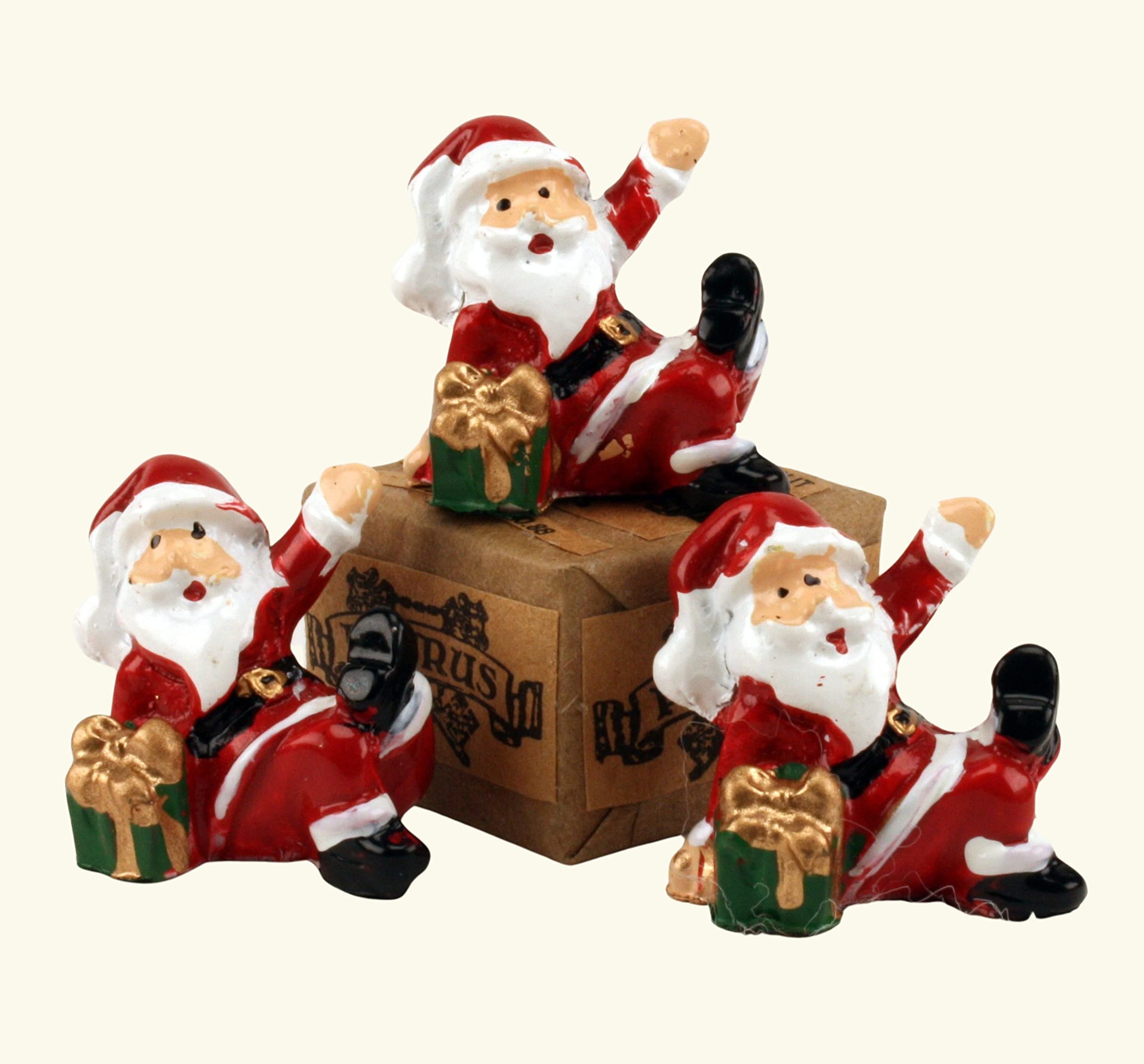 Santa - 1" Dancing - Set of 3 - Holiday Minis - 204-2384