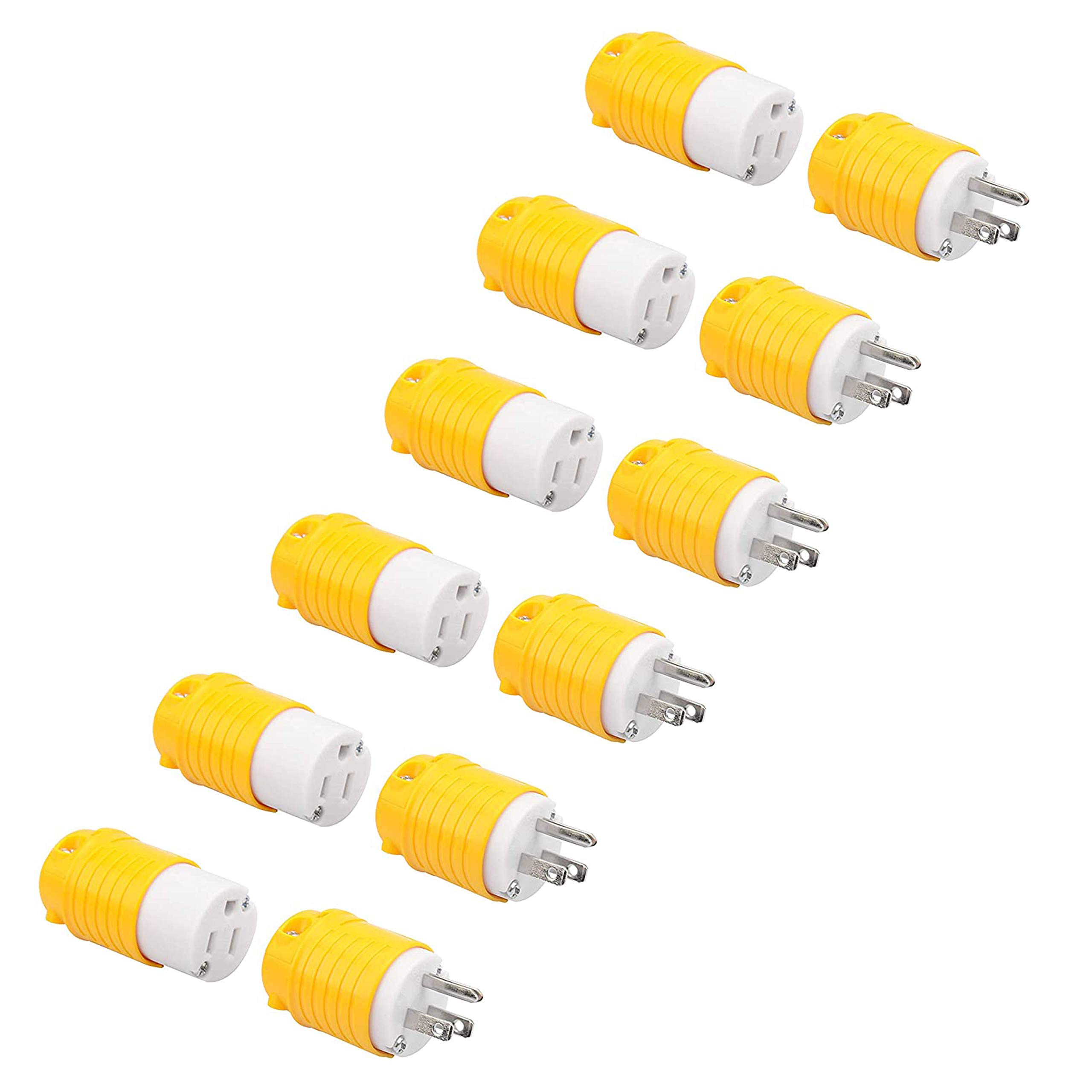 Buy RVGUARD Extension Cord Ends Male and Female Plug, 15 Amp 125 Volt