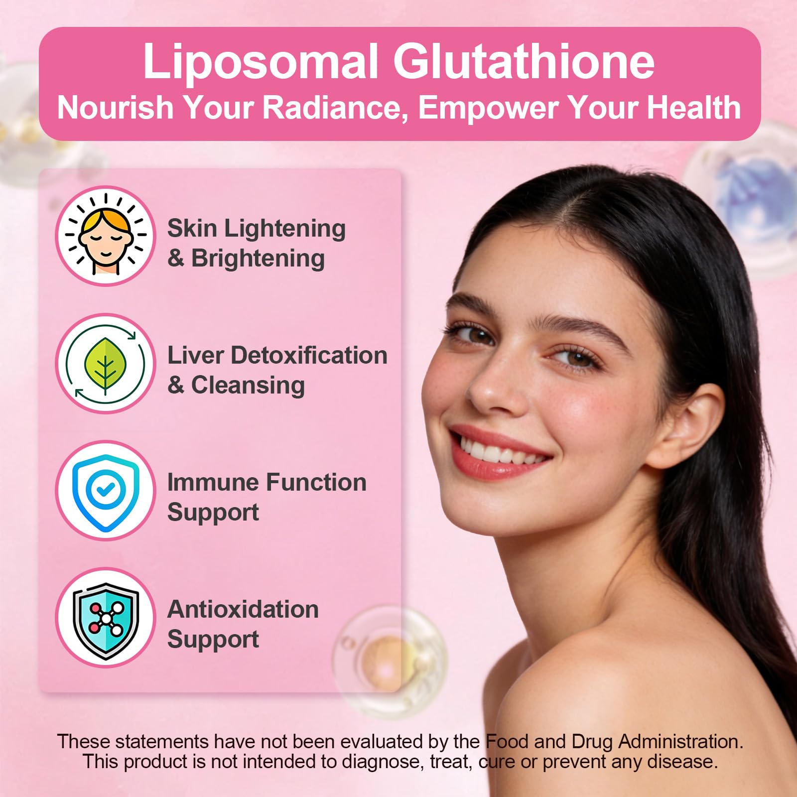 Liposomal Glutathione Gummies 1000mg, High Absorption Glutathione Supplement with Vitamin C, NAC, Milk Thistle for Skin Health, Liver Detox & Immune, Vegan, Sugar Free, Strawberry Flavor, 60 Count : Health &