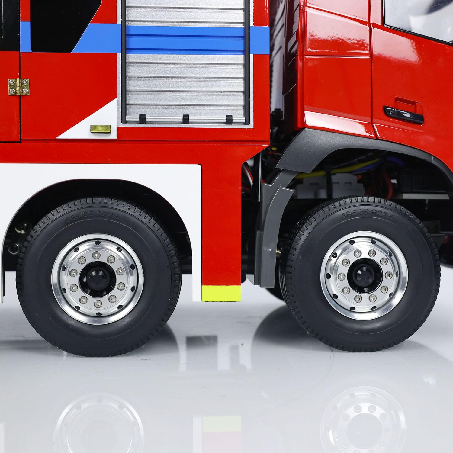 TOUCAN RC HOBBY 1/14 Camion dei pompieri radiocomandato 8X4 Rc Vigili del Fuoco Modello Luci Suoni