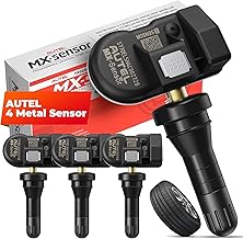 Autel TPMS Sensors MX-Sensor 2 in 1 (315MHz + 433MHz), Same as OE Sensors for All Cars, 100% Cloneable TPMS Programmable Sensors for Tire Pressure Monitoring System (Rubber Valves Set of 4 Pieces)