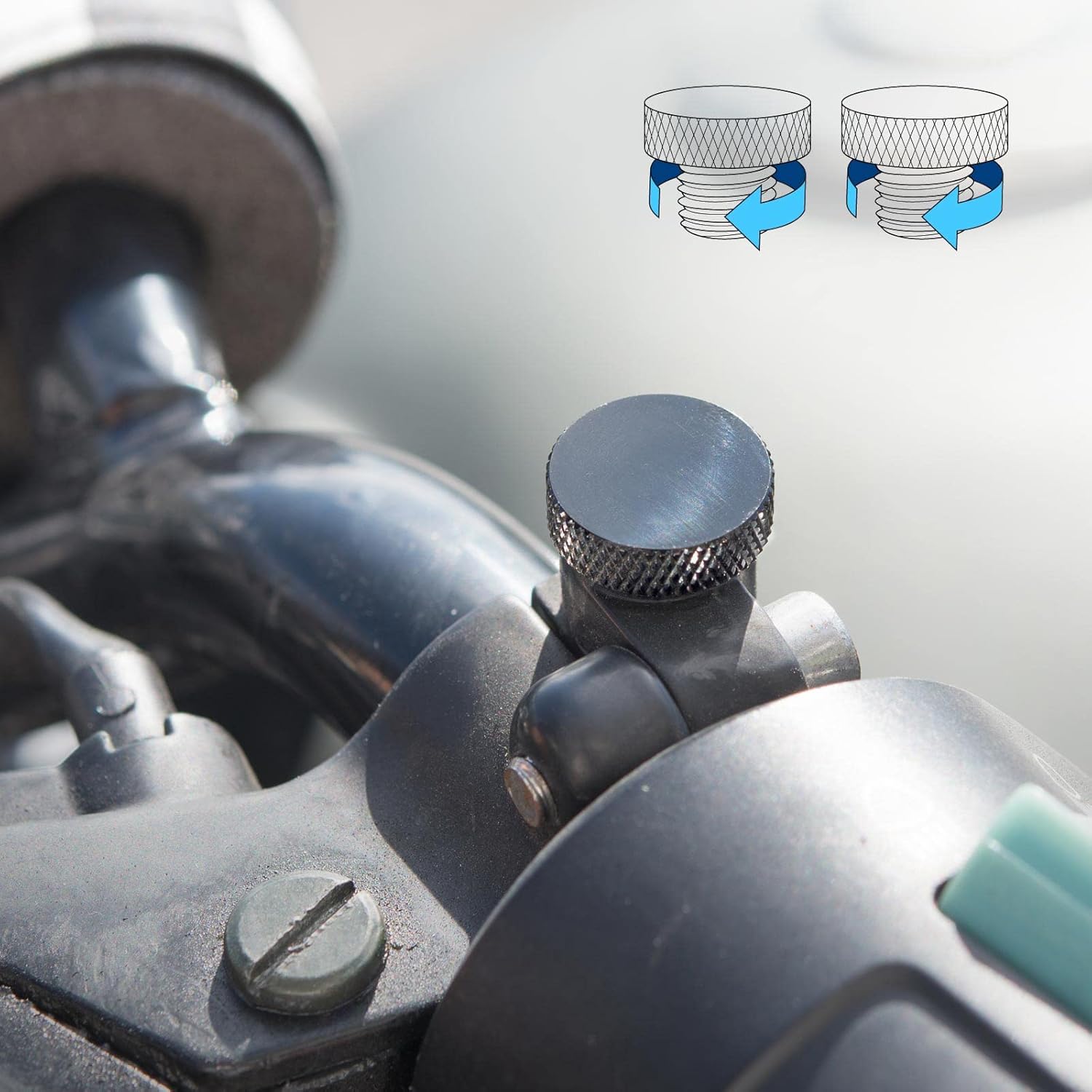 Haimni 1 Pair Motorcycle E-Bike M10 Cnc Aluminum Mirror Hole Plugs Screw Cap - Foto 9