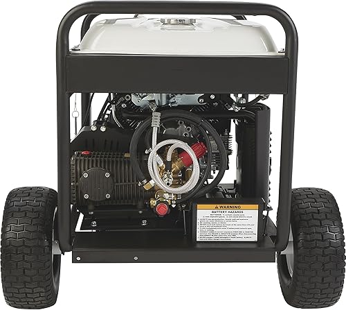 Miniatura 9 de NorthStar Lavadora a presión de agua fría a gas, 5000 PSI, 5.0 GPM, motor Honda, arranque eléctrico, transmisión por correa, modelo # 1571493