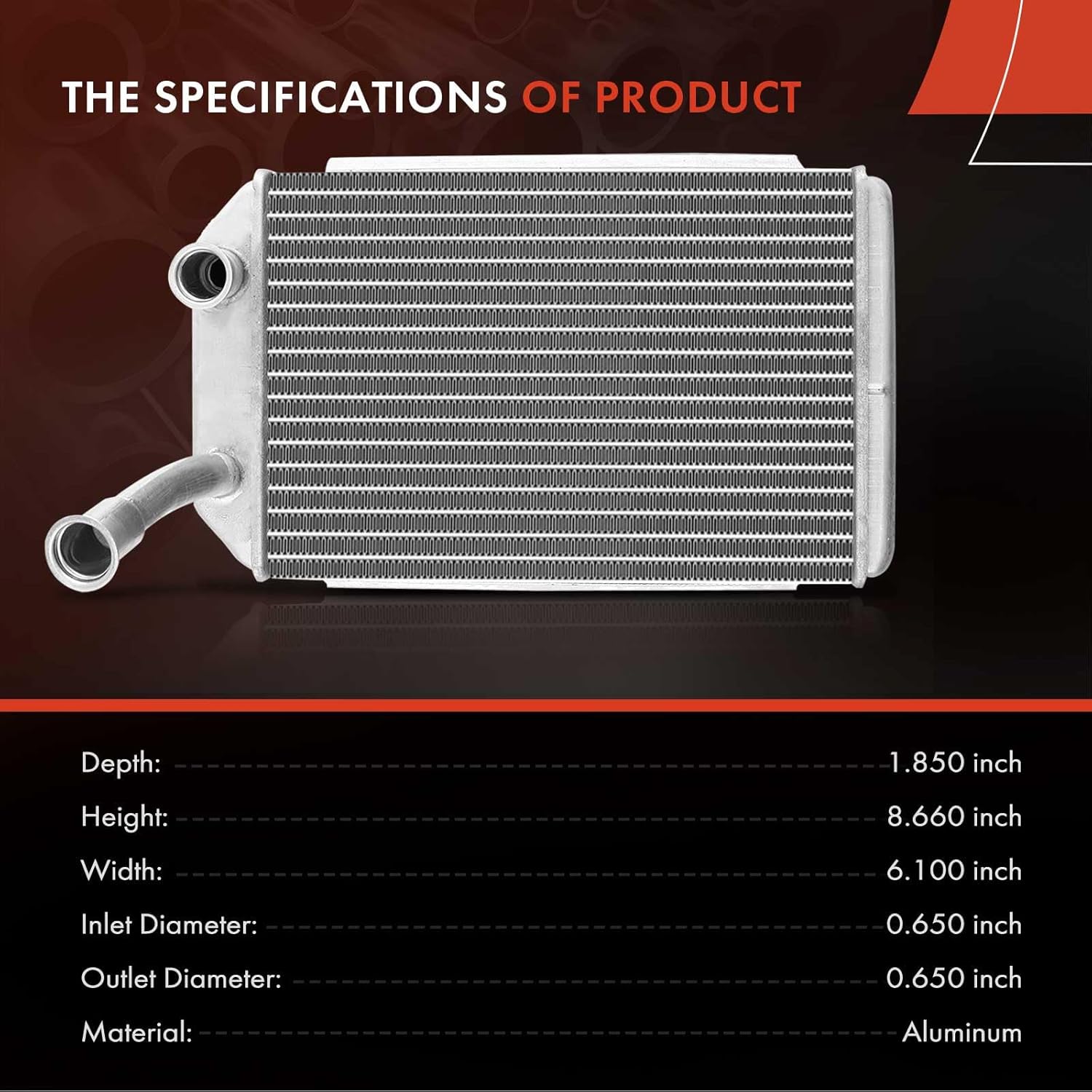 A-Premium HVAC Heater Core Compatible with Toyota Camry 1997-1998, Replace OE# 8710706020