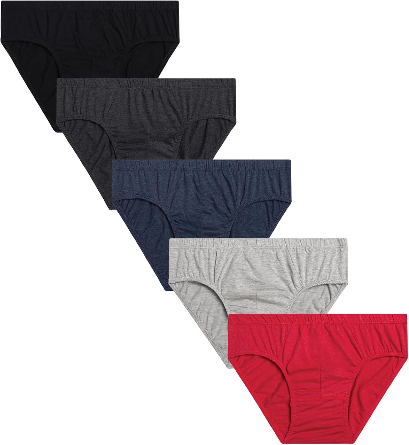 Van Heusen Mens Underwear Briefs - 5 Pack Low Rise Briefs Underwear for Men Pack with Contour Pouch