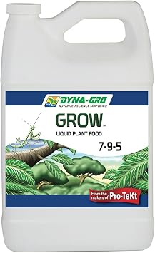 Dyna-Gro GRO-100 Grow 7-9-5 Liquid Plant Food, 1 gal, White