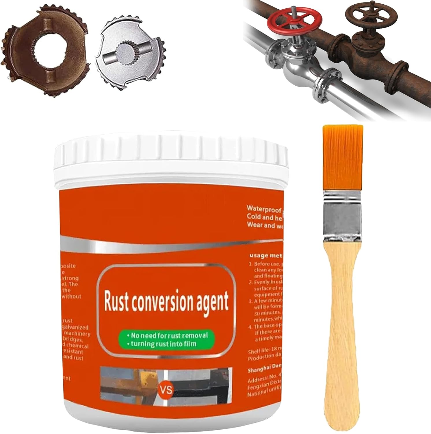 Rust Renovator,Rust Conversion Agent,300g Rust Removal