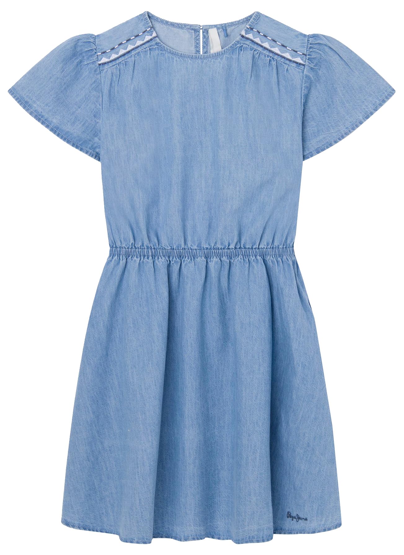Pepe Jeans Girls Blue Dresses, 6 Y, Dresses