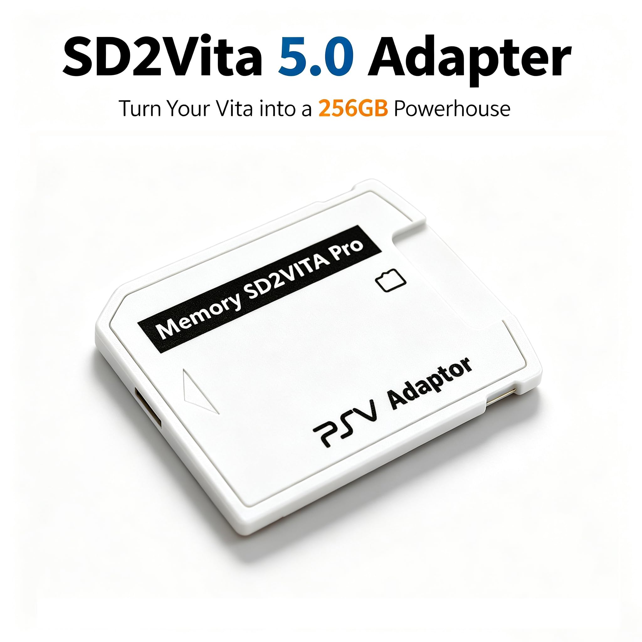 Adaptador de tarjeta de memoria de juego SD2Vita, V6.0 Memory Stick TF, compatible con tarjeta Micro SD para PS Vita 1000/2000 con sistema de firmware 3.60 o superior Theokveni