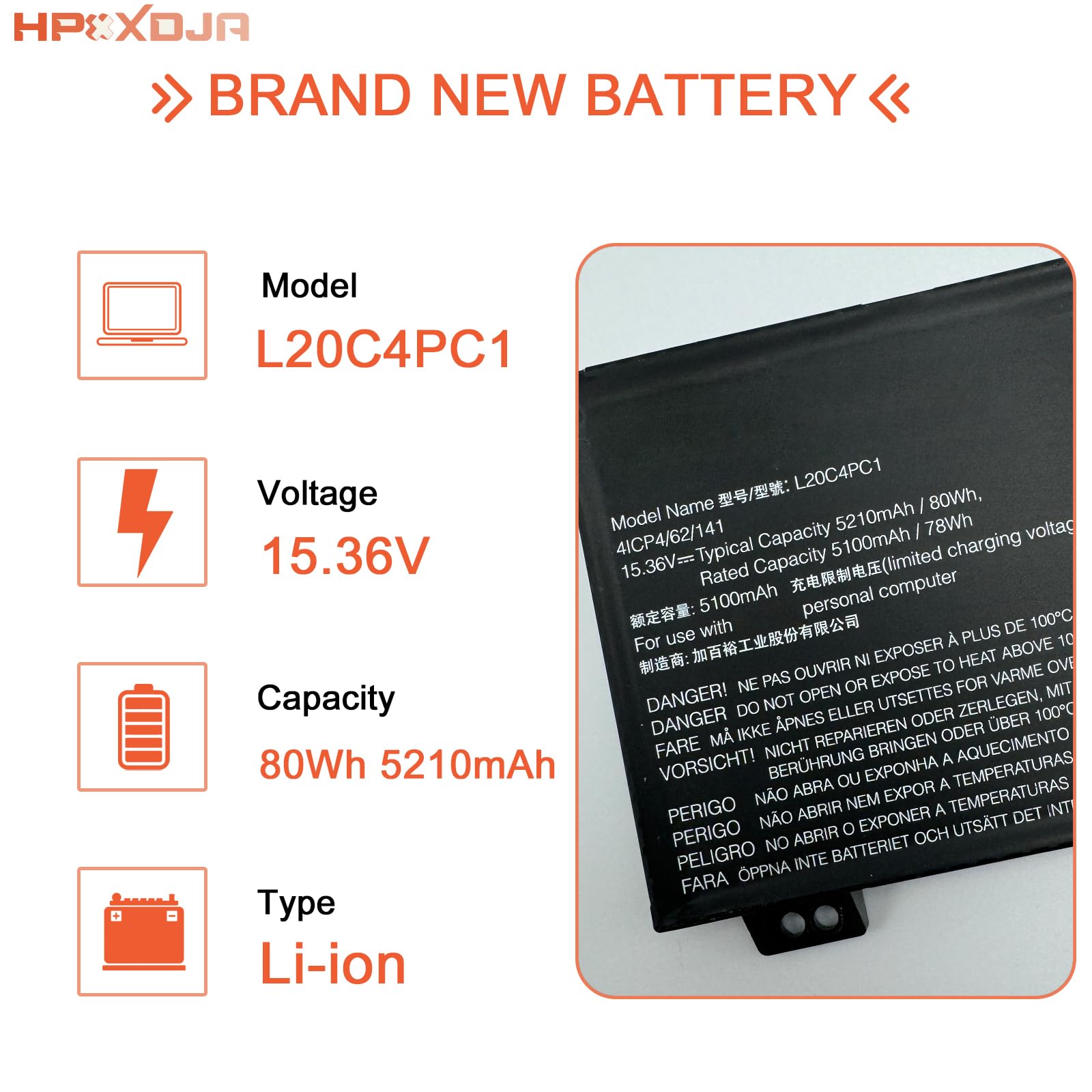 Amazon.com: L20C4PC1 Laptop Battery Replacement for Lenovo Legion