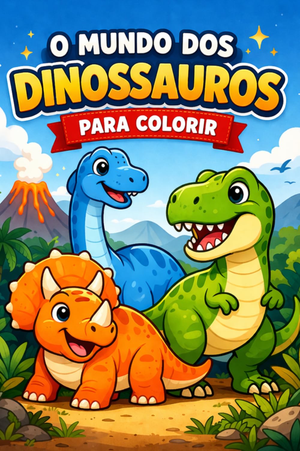 O Mundo dos Dinossauros: Para colorir