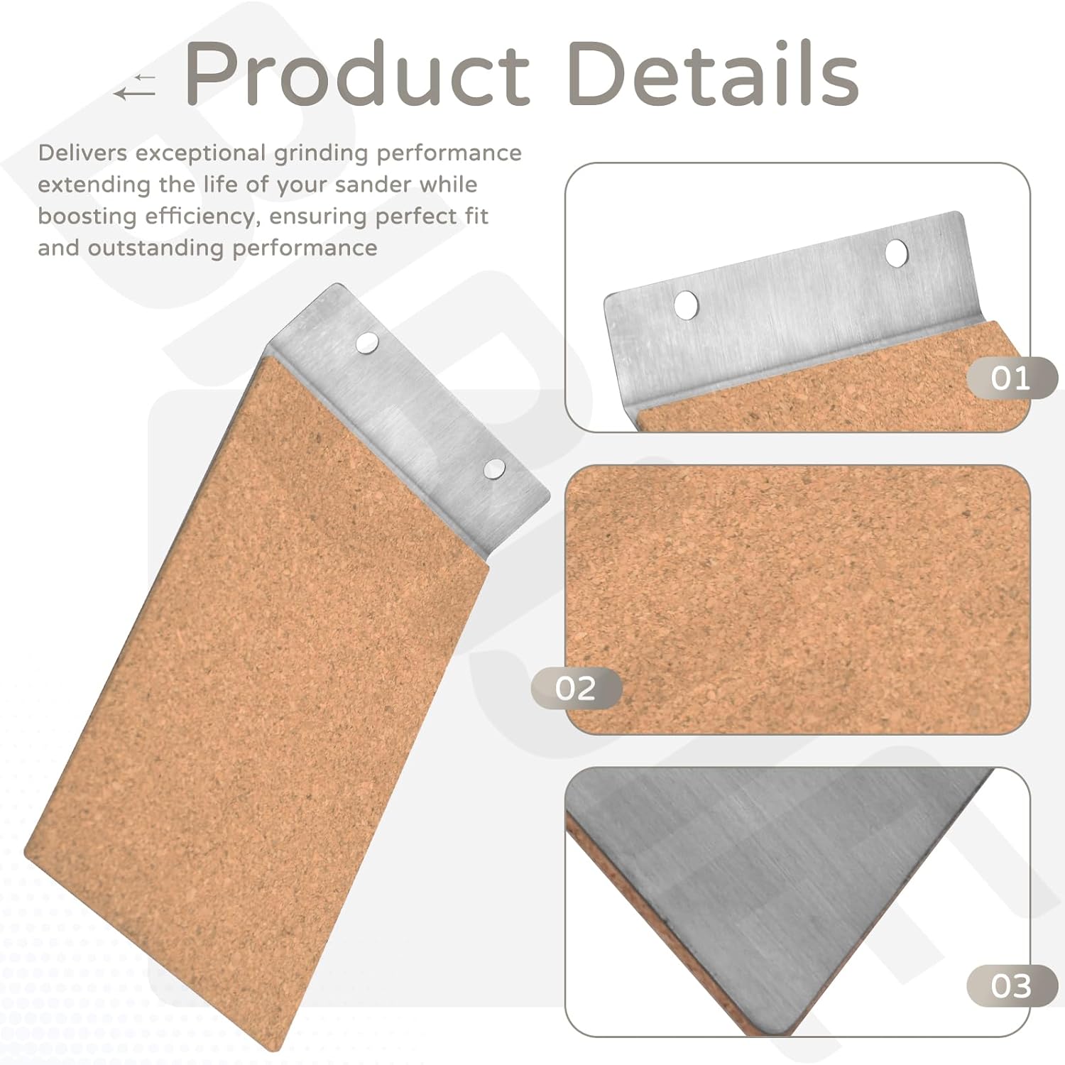 903400 Sander Replacement Cork Plate Compatible with Porter Cable 351 352 336 337 352VS - Cork & Shoe Assembly Replacement for Belt Sander