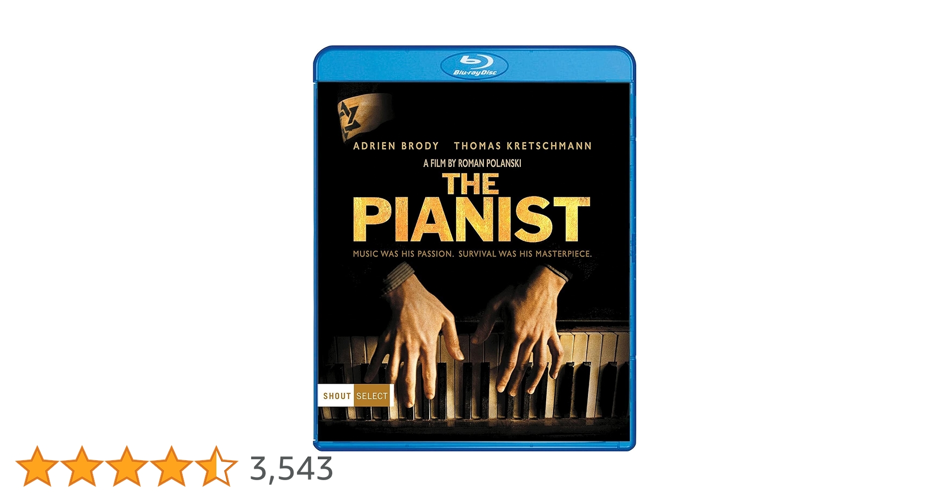 【廃盤】『ピアニスト』Blu-ray Amazon.co.jp: The Pianist [Blu-ray] : DVD