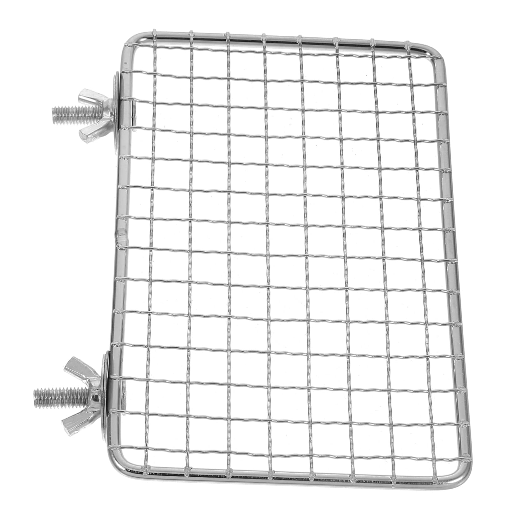 Milisten Rejilla de Acero Inoxidable para Pájaros Plataforma de Descanso y Versátil para Aves Soporte Resistente para Jaulas de Pájaros