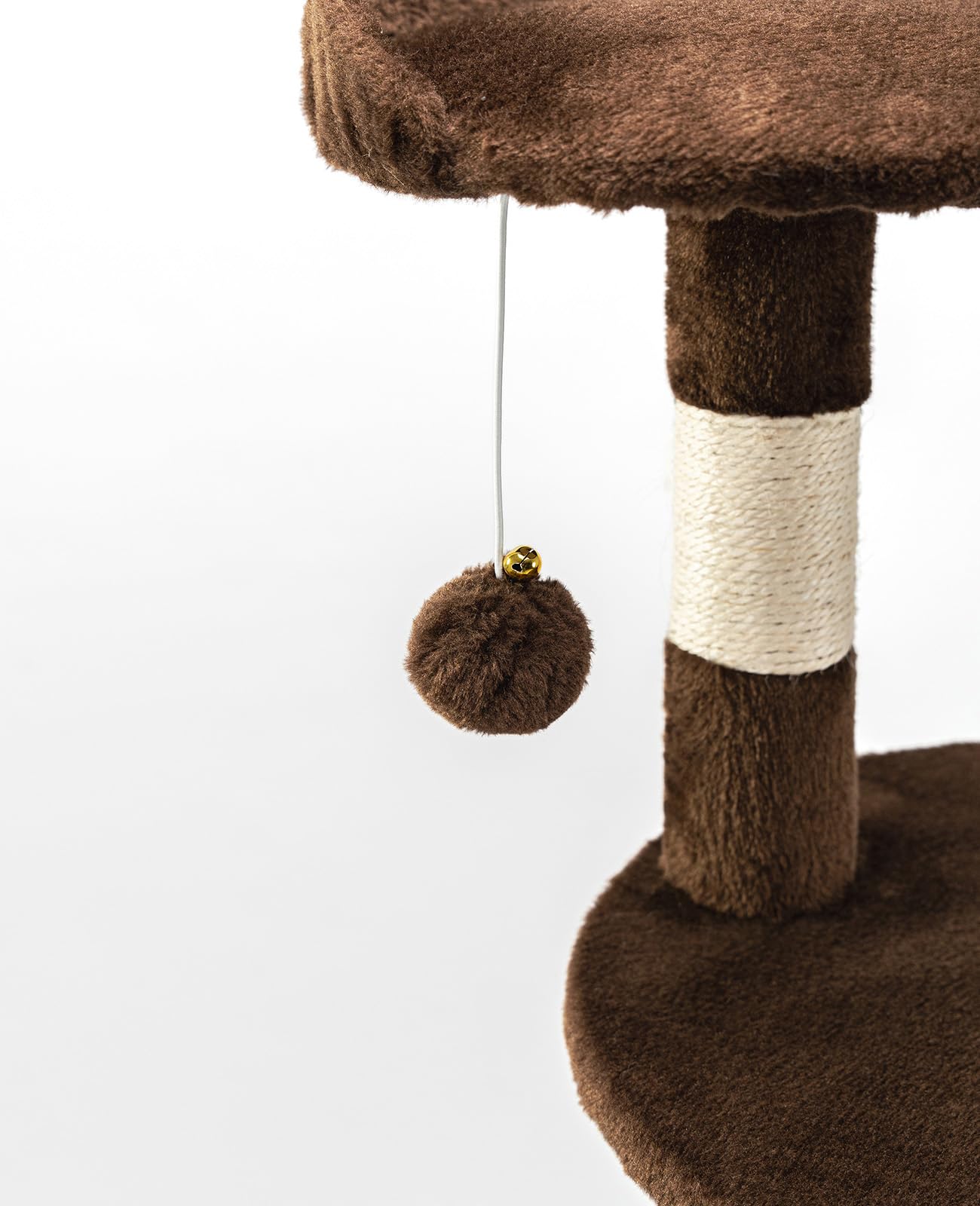lionto Tiragraffi per Gatto Albero Tiragraffi Gatto Gioco Giocattolo Gatti Altezza 112 cm, Marrone