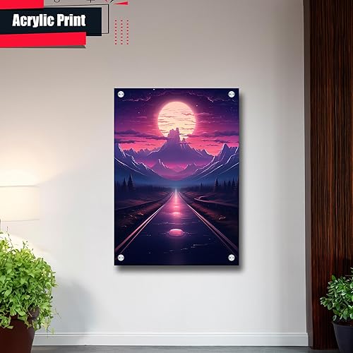 Miniatura 3 de Unique Synthwave Style Retro Art, 80s style art, framed poster print, guest room art, cool living room art, poster Wall Art, Wall Art