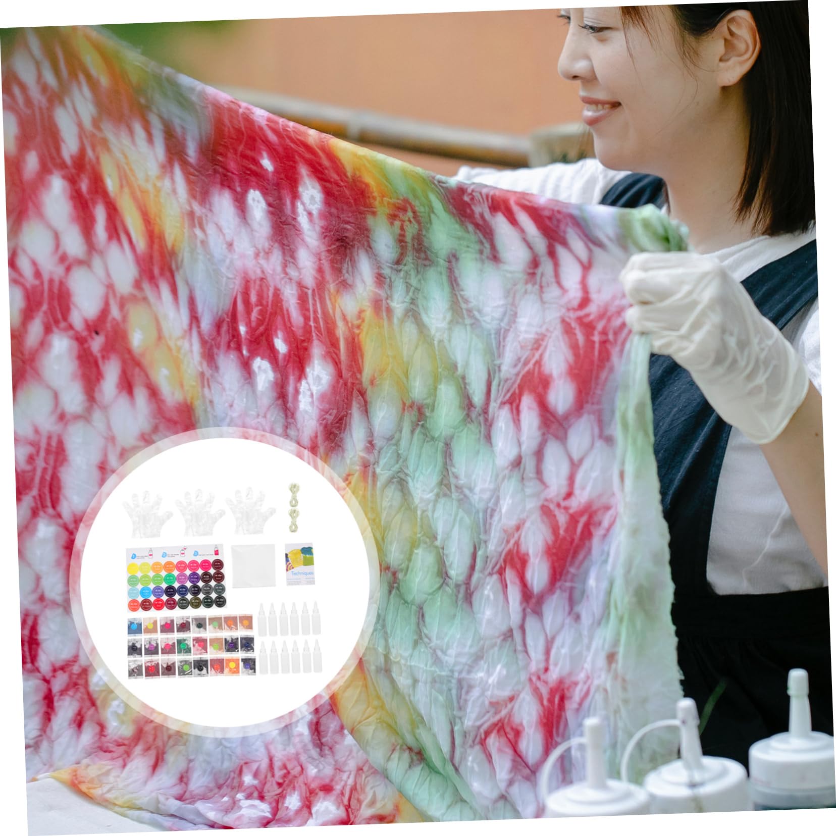 Operitacx Kit Para Teñir Ropa Tie-dye Polvo Permanente Sobres De Recarga y Regalos Para Niñas