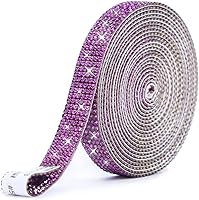 Vista 17 de Tiras autoadhesivas de diamantes de imitación, cinta de diamantes de imitación de 0.079 pulgadas con diamantes de imitación brillantes para teléfono