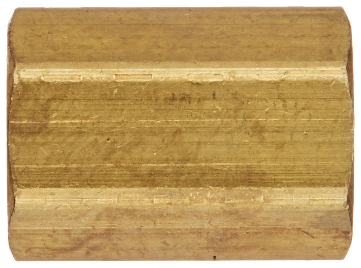 Eaton Weatherhead 302X2 Brass CA360 Inverted Flare Brass Fitting, Union, 1/8