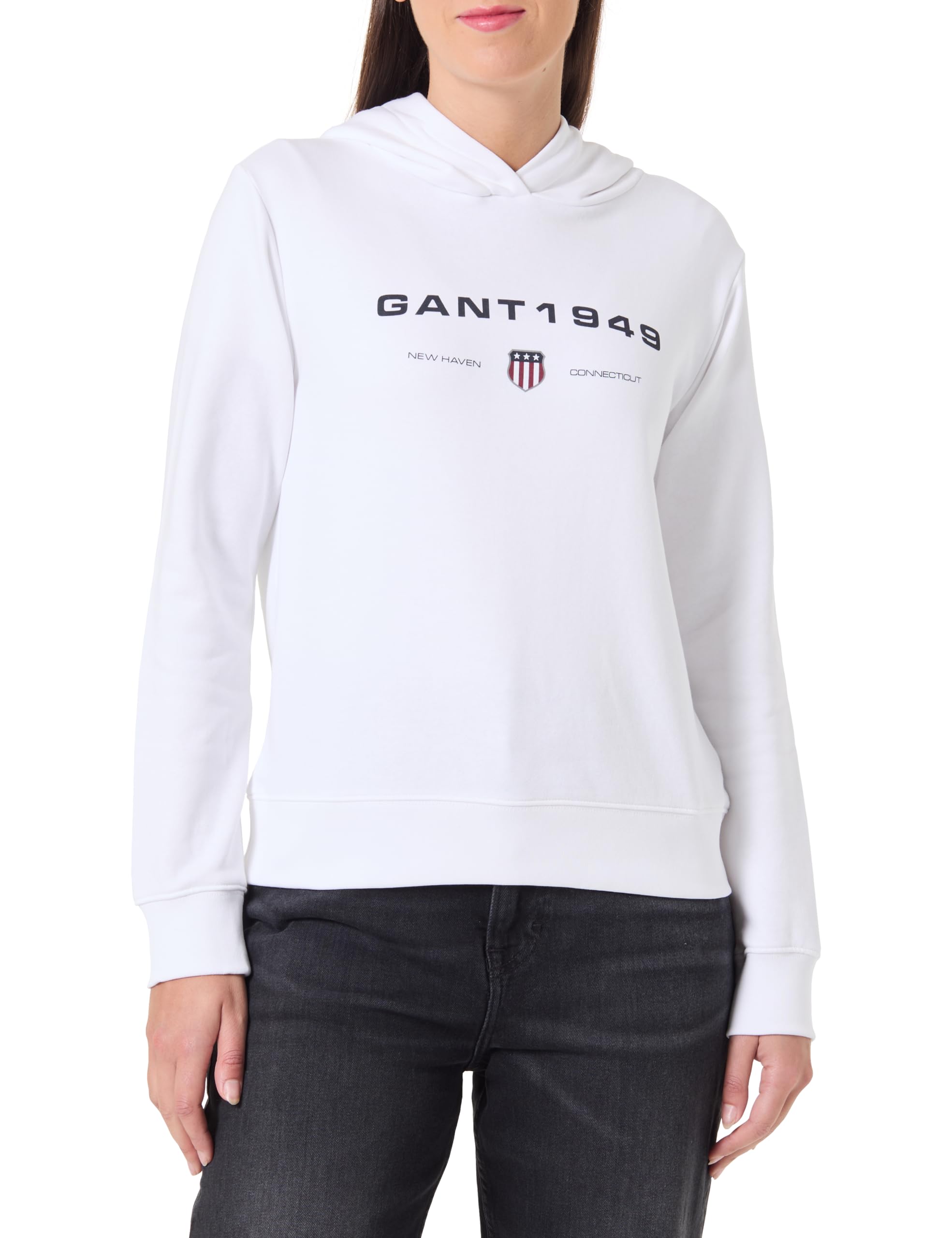 Gant Damen Reg Graphic Hoodie Kapuzenpullover (1er Pack)