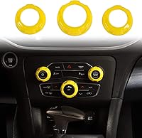 Vista 7 de Voodonala Pomos de radio AC Botón de interruptor de aire acondicionado para cargador Dodge Challenger 2015-2025+, para 2011-2025+Chrysler 300, RAM