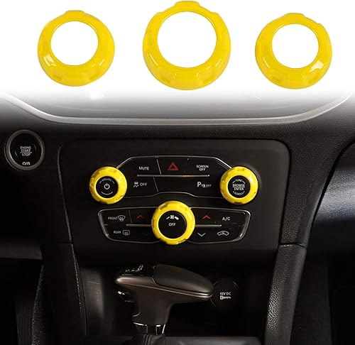 Miniatura 7 de Voodonala Para Challenger Charger Chrysler Radio AC Perillas Botón de interruptor de aire acondicionado para Dodge Challenger Charger 2015-2019,