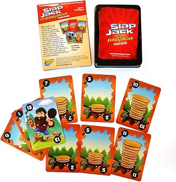 Continuum Games Slap Jack Flap Jacks Card Game - Kids Age 4 & Up | 2-4 Players, Ages 4 and Up, Fast-Paced Slapping and Matching Card Game