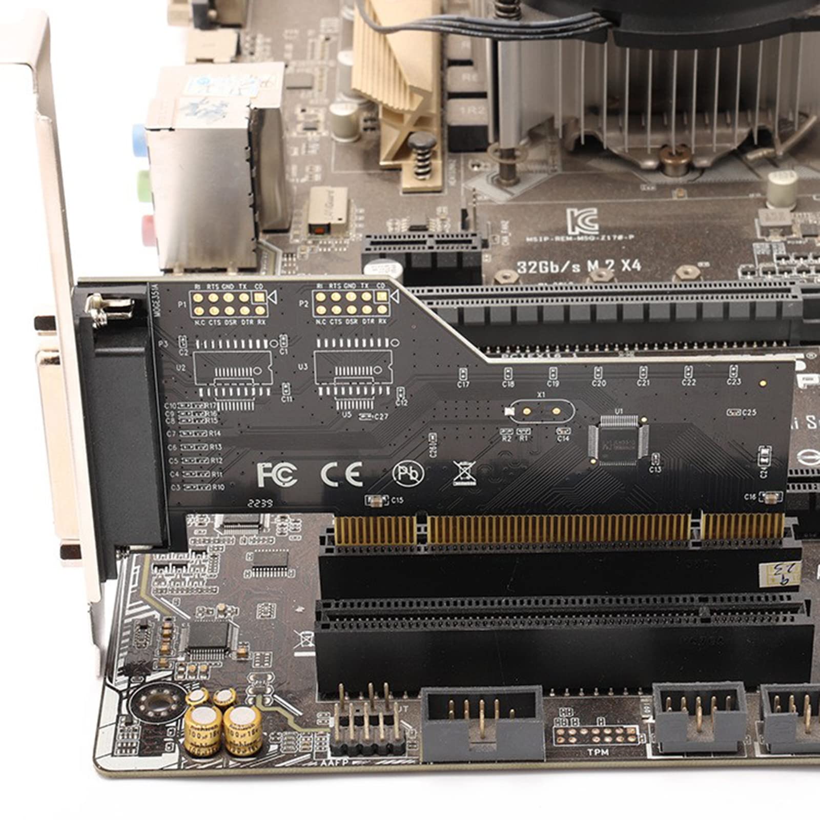 Pci Adapter Card PCI to Parallel 25Pin DB25 Printer Port Controller Expansion Card for Desktop Computer