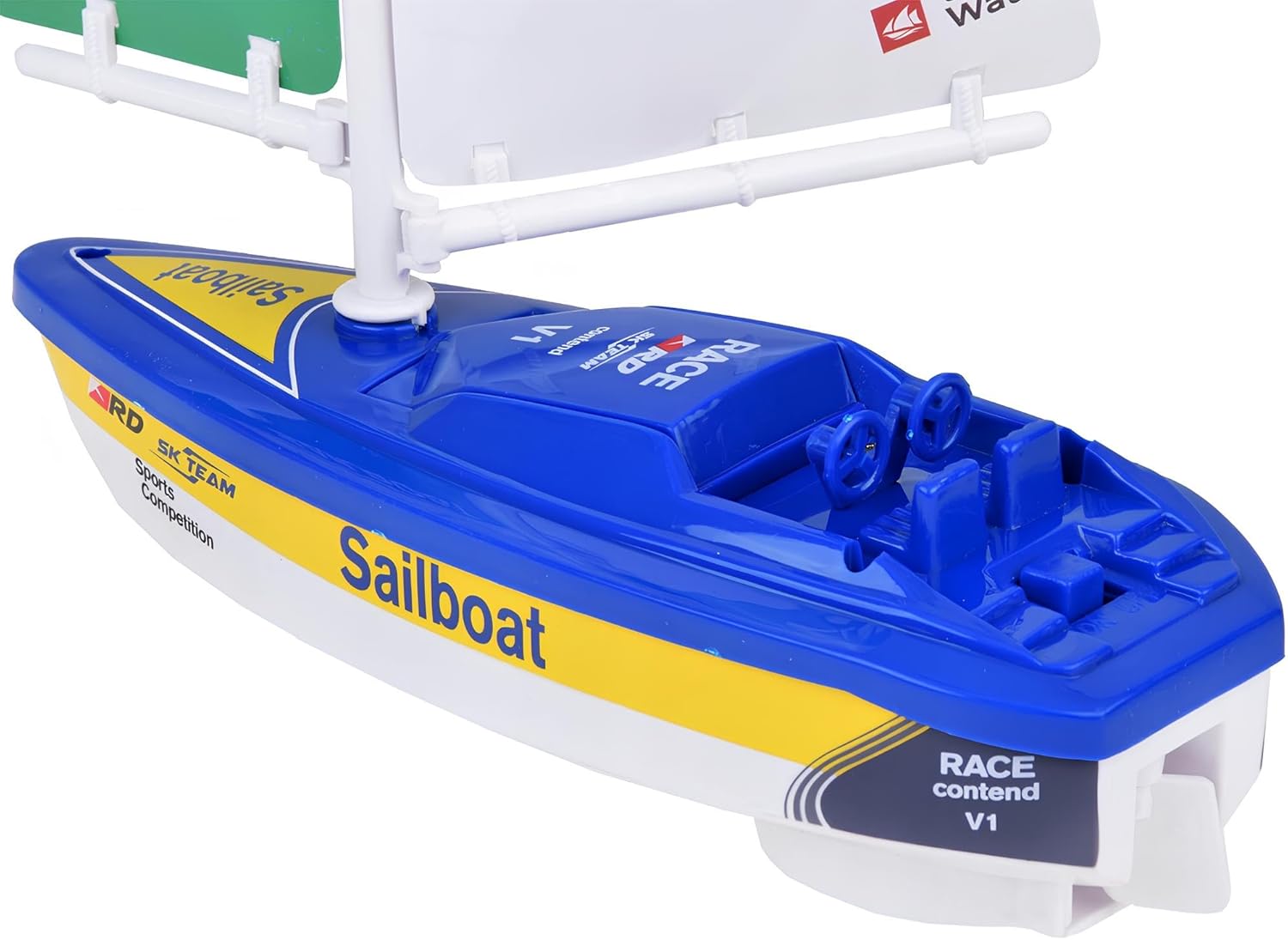 Sailboat Toy Battery Powered Electric Motor Speedboat Toy Battery Powered Boat Toy Powered Motorboat Boat Toy Children Electric Motor Sailboat Game, Colours