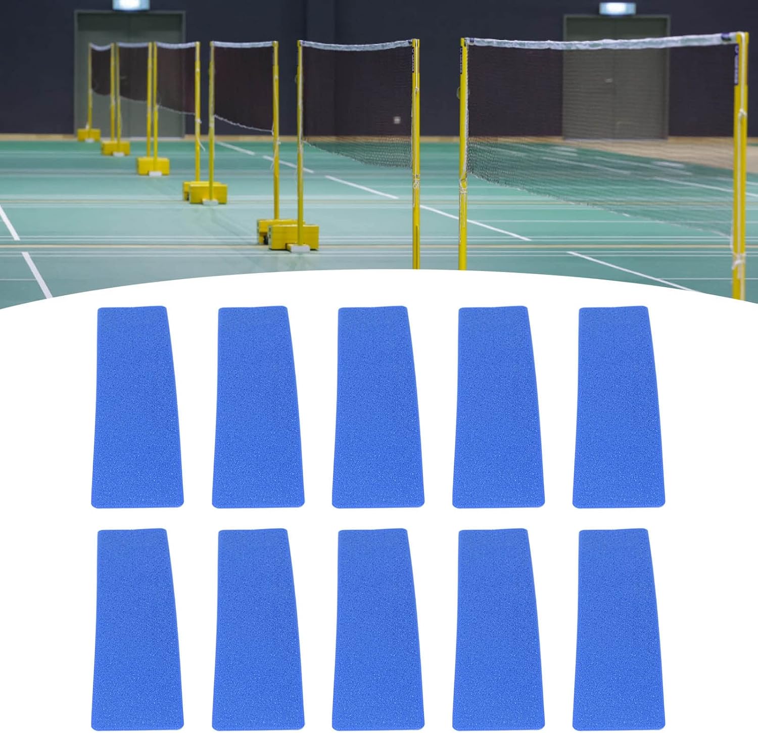 Court Line Marker Kit, Pickleball Court Marker Kit, Court Marker Lines Training Markers Equipment Tennis Court Accessories for Basketball Volleyball Badminton Outdoor Training (Blue)