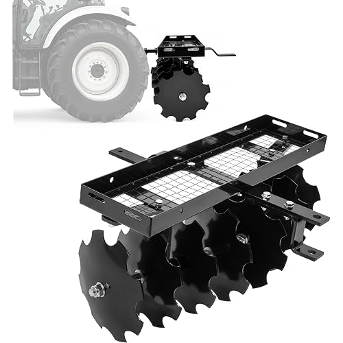 ALMULOO 34" Disc Harrow Plow Attachment W/Disc Compatible with Tractor