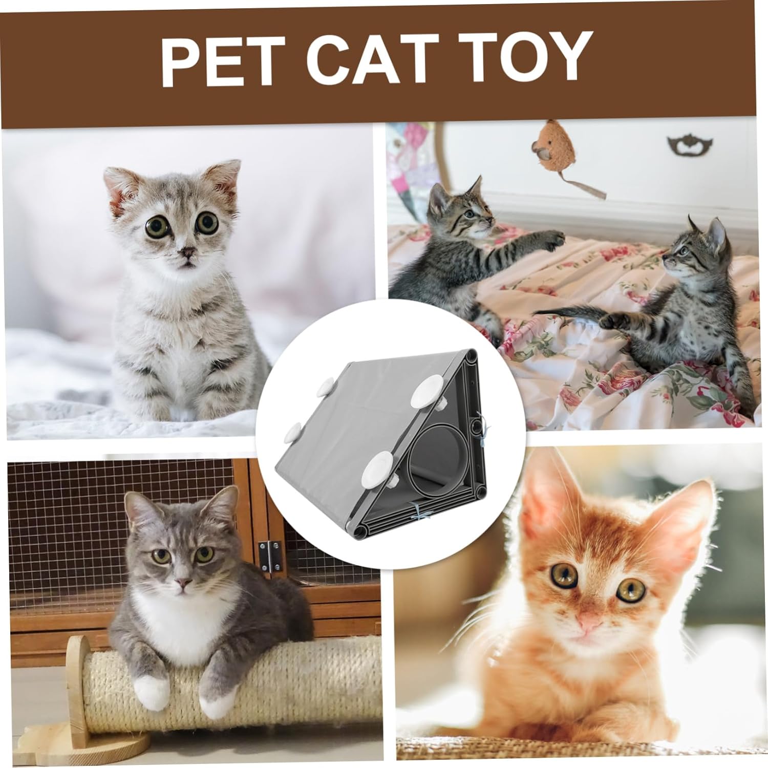 Cat Tunnel Toy for Indoor Cats Spacious and Interactive Pet Play Tunnel for Exercise and Entertainment for Hiding and Bonding