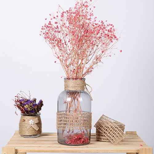 Miniatura 4 de Dremisi Rollo de arpillera de tela de yute natural de 10 yardas, cinta rústica de Navidad para manualidades, envoltura de lazo, corona, fiesta,