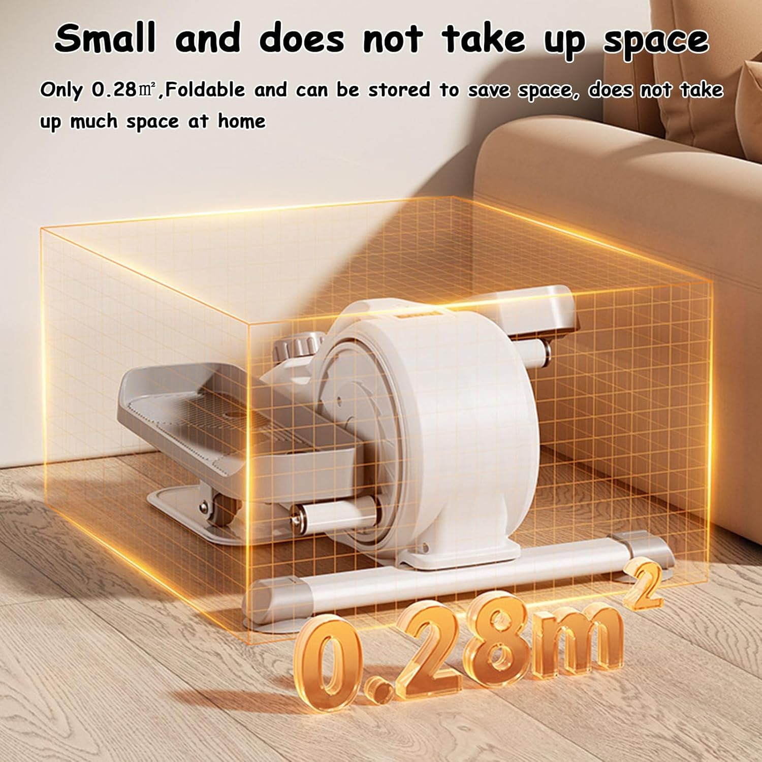 Elliptical Pedal Trainer,Under Desk Full Function Elliptical Cross Trainer with LCD Display Pedals,Quiet Portable Elliptical Machine for Home Office