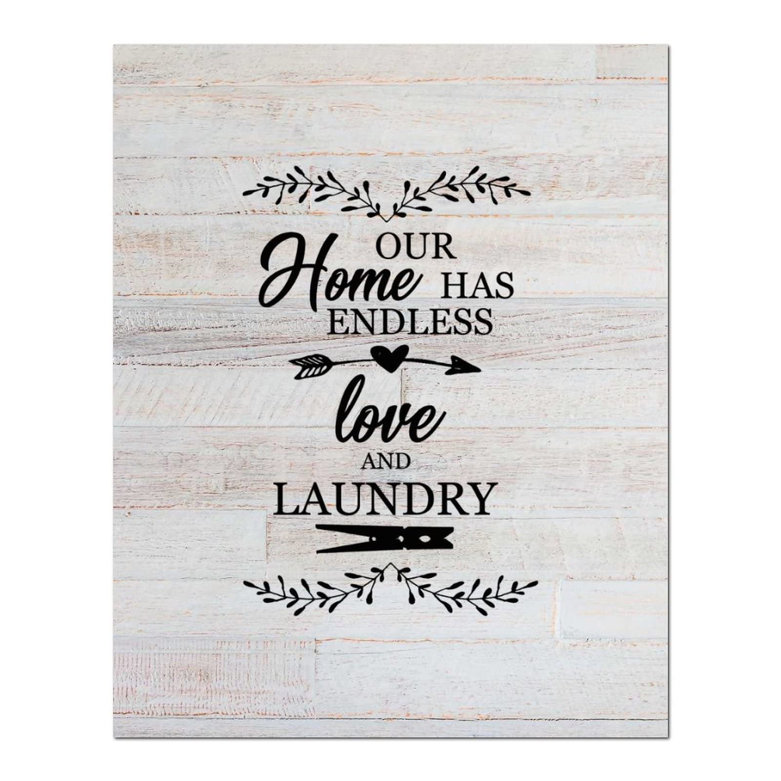 Plaque Our Home Has Endless Love citation inspirante en bois pour decoration foyer