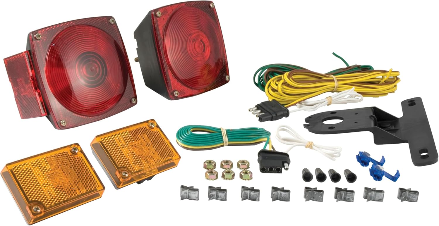 CURT Manufacturing 53540 Stop Tail And Side Lights W Wire Harness And Truck Connector
