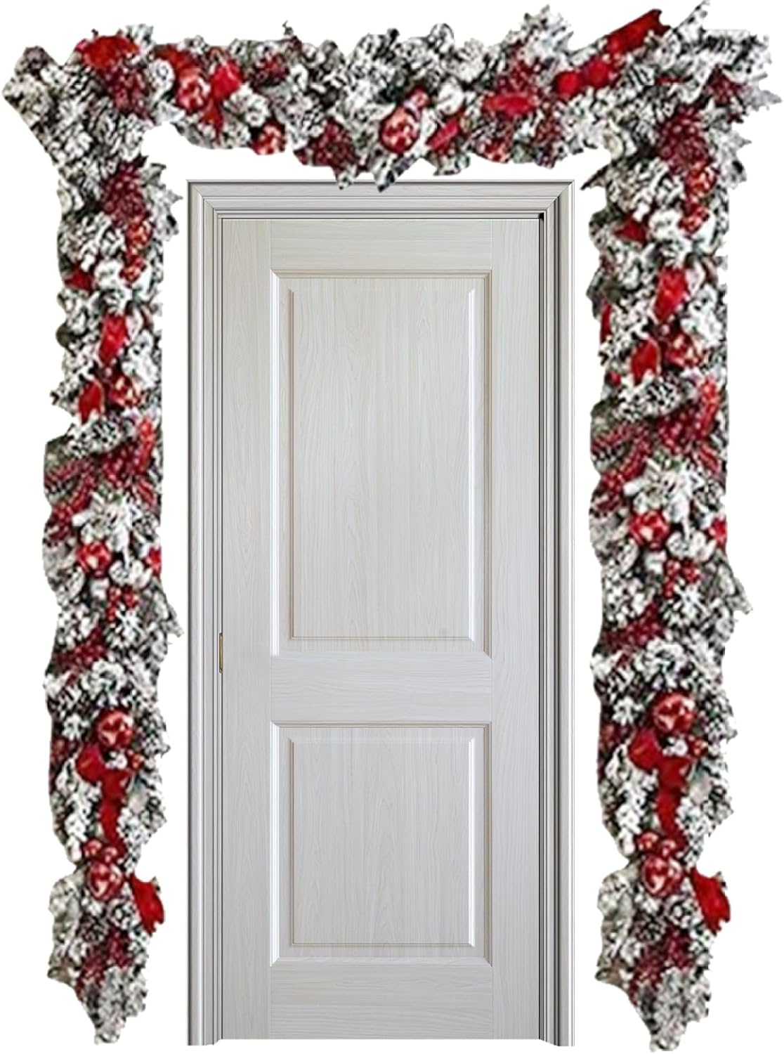 Weduspaty Christmas Garland Ornaments Wreaths Front Door Decorations 1