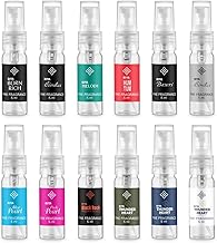 RIYA Xploriya BS Men & Women Trial Pack of 12 X 5ml Pocket Perfumes | Long Lasting | Travel Friendly Eau De Parfum | Citrus, Woody, Floral | Musk | Amber