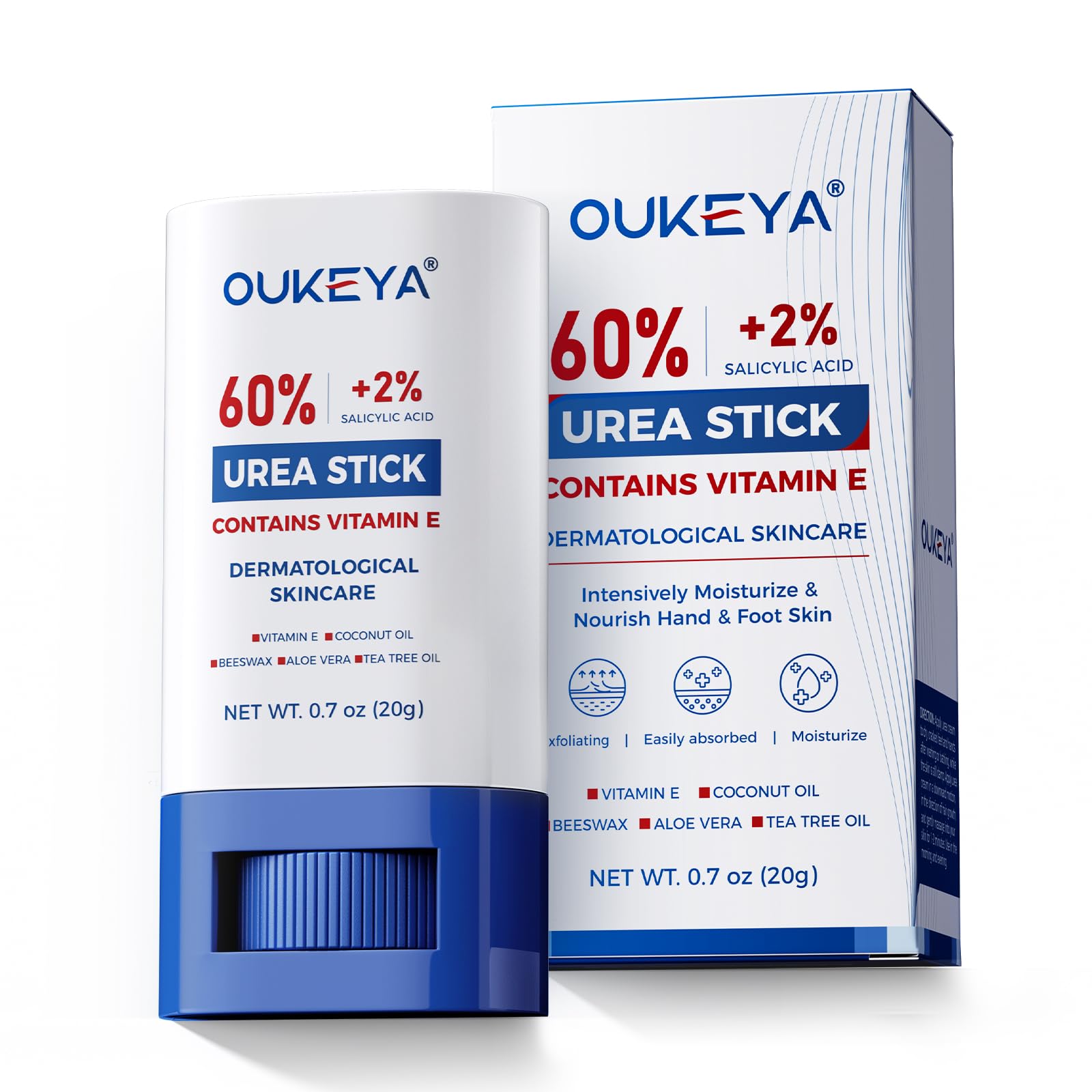 OUKEYA 60% Urea Stick with 2% salicylic acid - For Dry Rough Skin