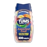 TUMS Chewable Antacid Tablets for Extra Strength Heartburn Relief, Great for a Summer BBQ - Assorted Fruit Flavors - 330 Count