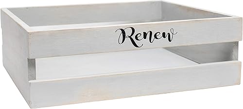 Miniatura 5 de Elegant Designs HG3100-GIN - Juego de baño decorativo de madera de tres piezas, gris lavado, negro y blanco, relajante, renovar, renovar toalla y