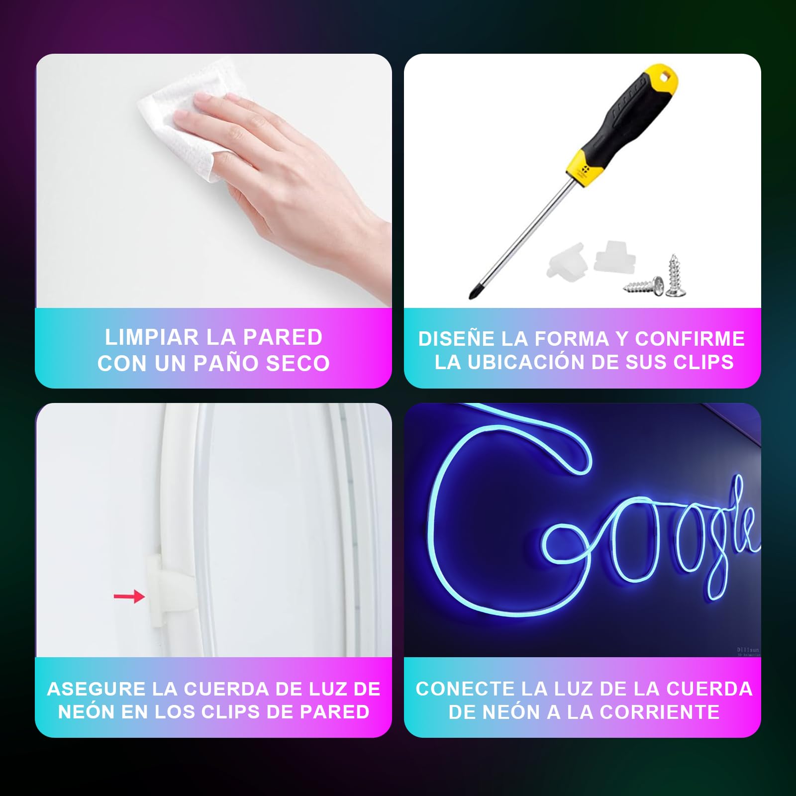 EXTRASTAR Tira de Luz LED de Neón RGB, Tiras LED 5M 96Leds con Mando a Distancia de 28 Teclas y Control Bluetooth APP, Impermeable IP65, 12V, 5A, para Habitación,Boda,Fiesta,Navidad (Paquete de 2)