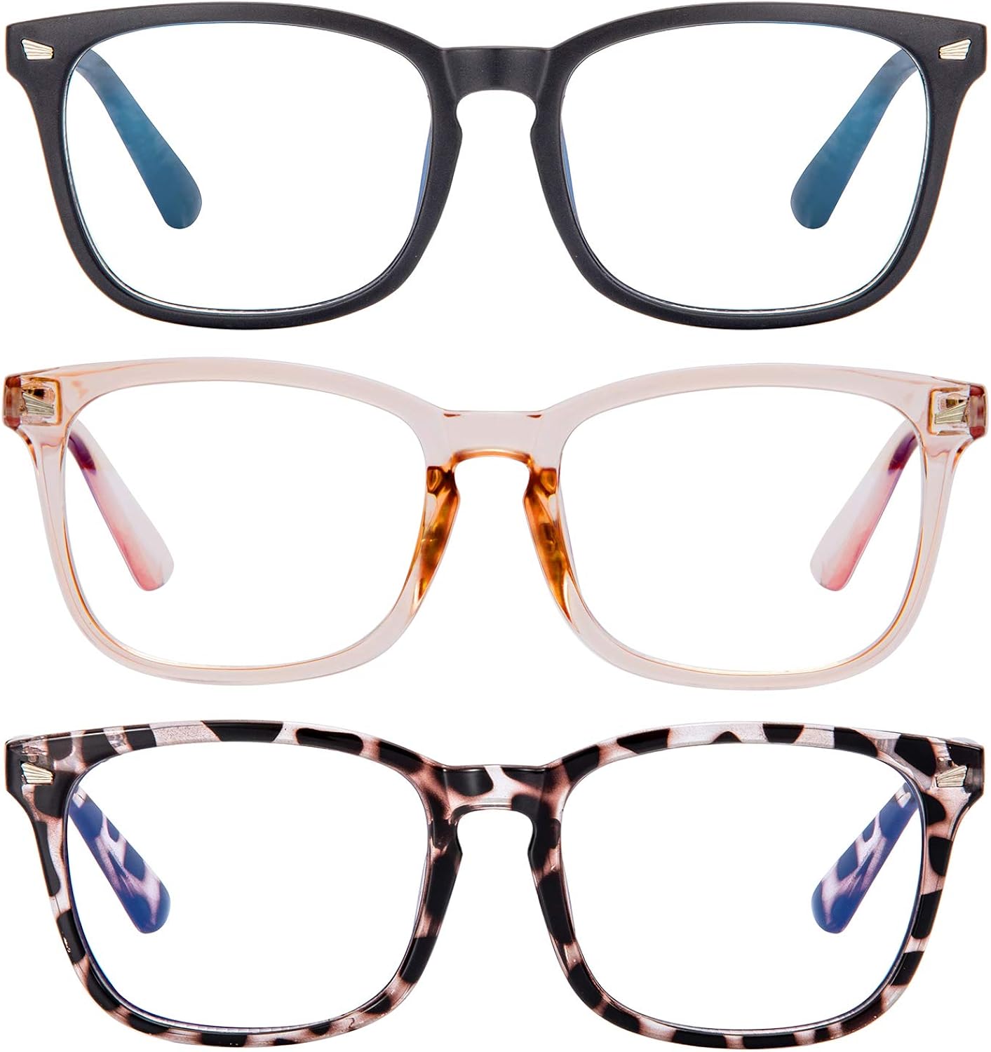 Zoldag Blue Light Blocking Reading Glasses, Women/Men Anti UV Ray Readers Nerd Eyeglasses Lightweight Eyeglasses Computer Eyeglasses
