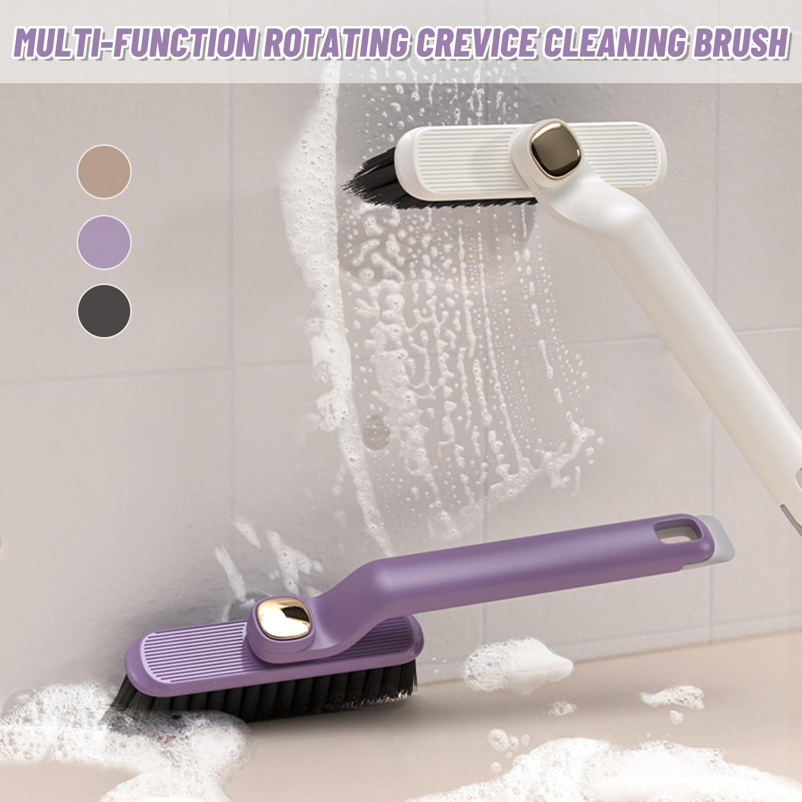 Brosse Nettoyage Interstices 2 Pièces - Poils Durs Pour Joints Carrelage, Fenêtres, Salle De Bain - Design Ergonomique