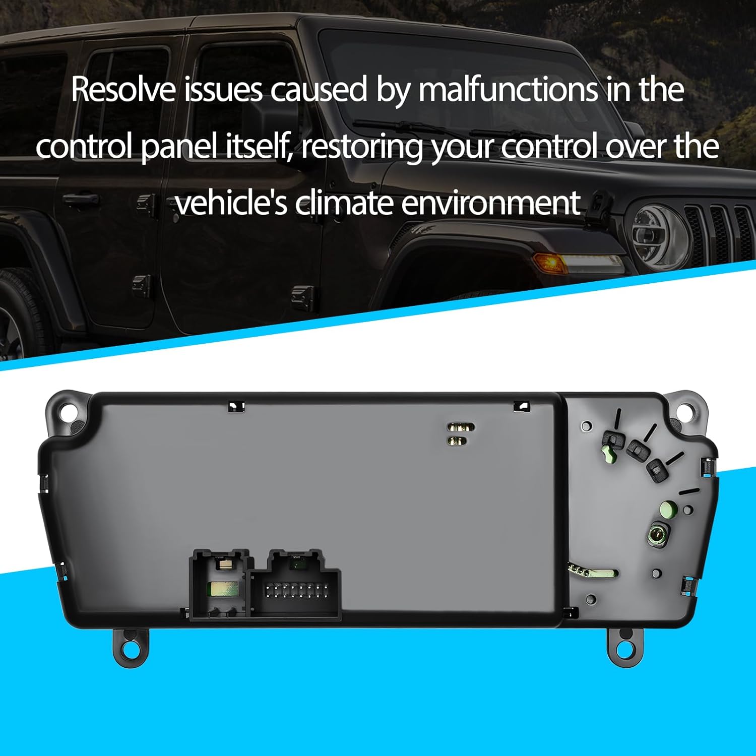 HVAC Heater Climate Control Module 55111170AI Compatible with Jeep Wrangler 2011-2013 Replace 55111170AA, 55111170AB, 55111170AC, 55111170AD