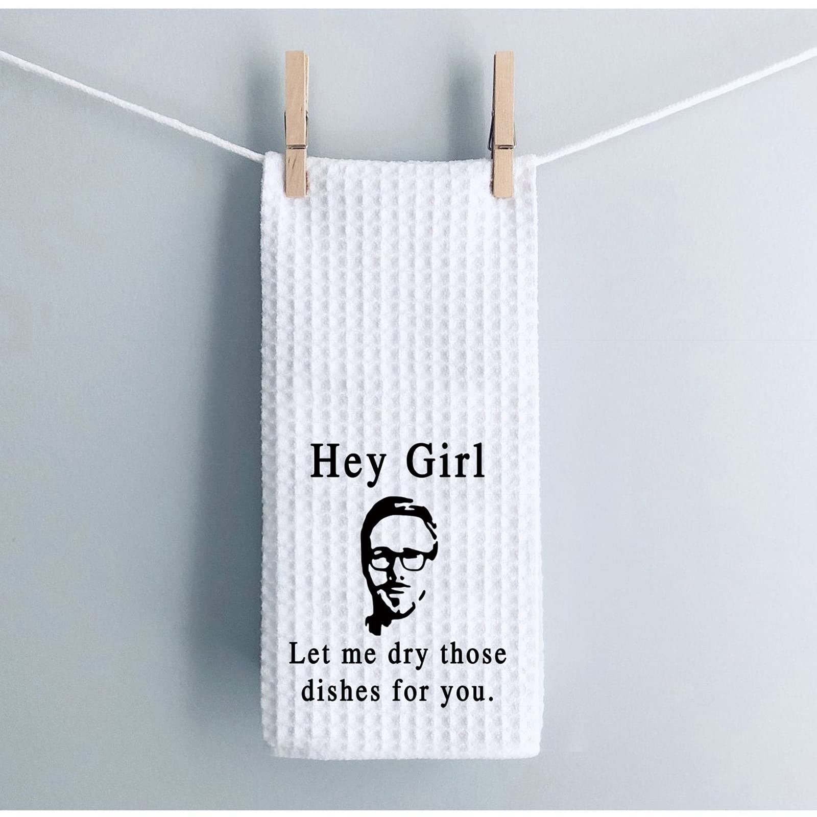 Funny Kitchen Towel "Don't Make Me Poison You" - Waffle Weave Dish Towel, Cute Housewarming & Hostess Gift